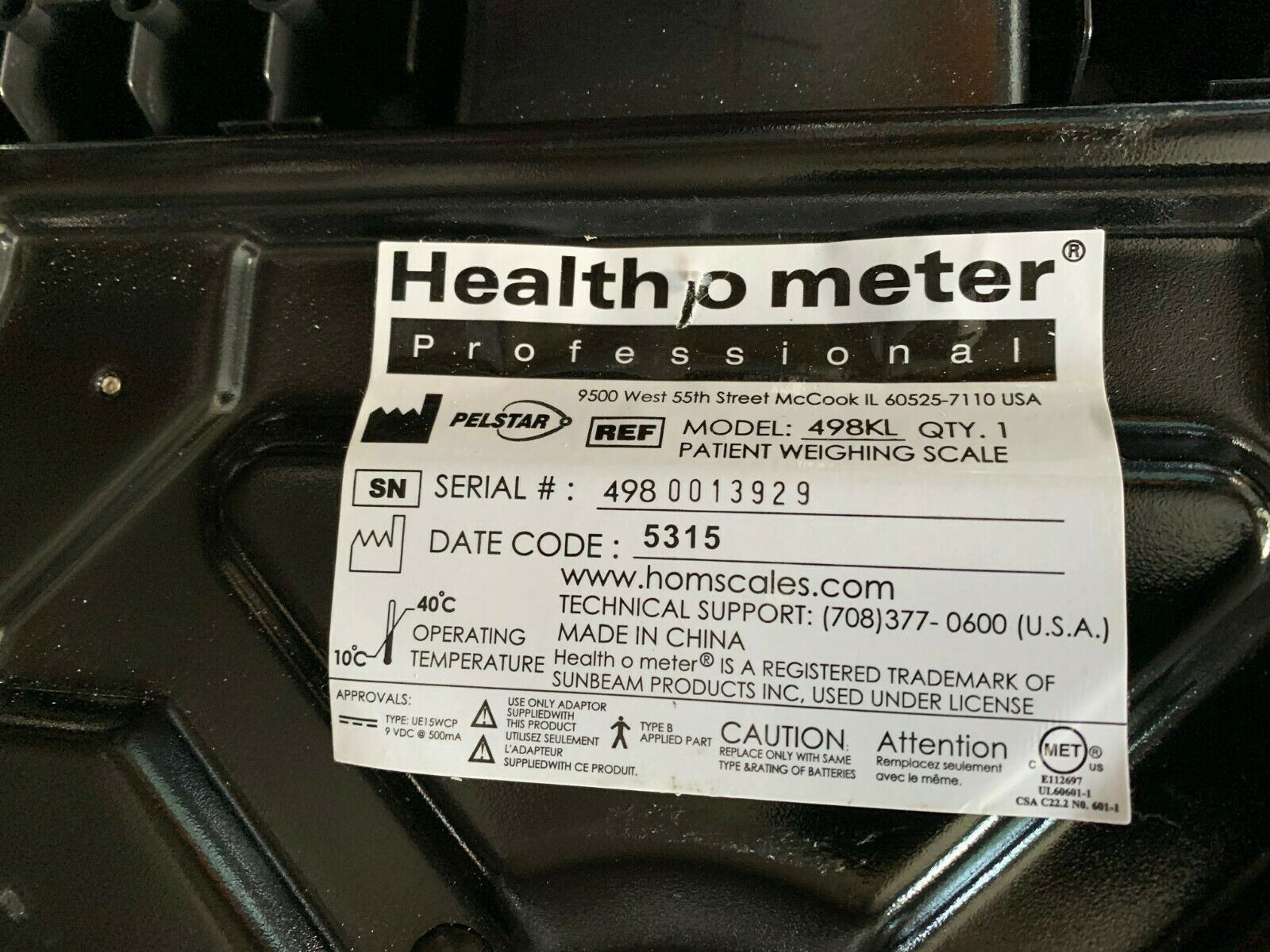 Health O Meter Remote Display Digital Scale Capacity 498KL 506DM DIAGNOSTIC ULTRASOUND MACHINES FOR SALE