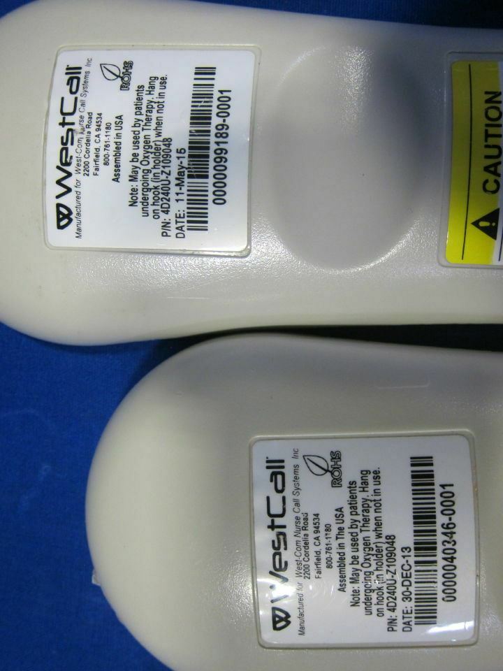 WestCall Bedside Patient Remotes pair of 2 used DIAGNOSTIC ULTRASOUND MACHINES FOR SALE