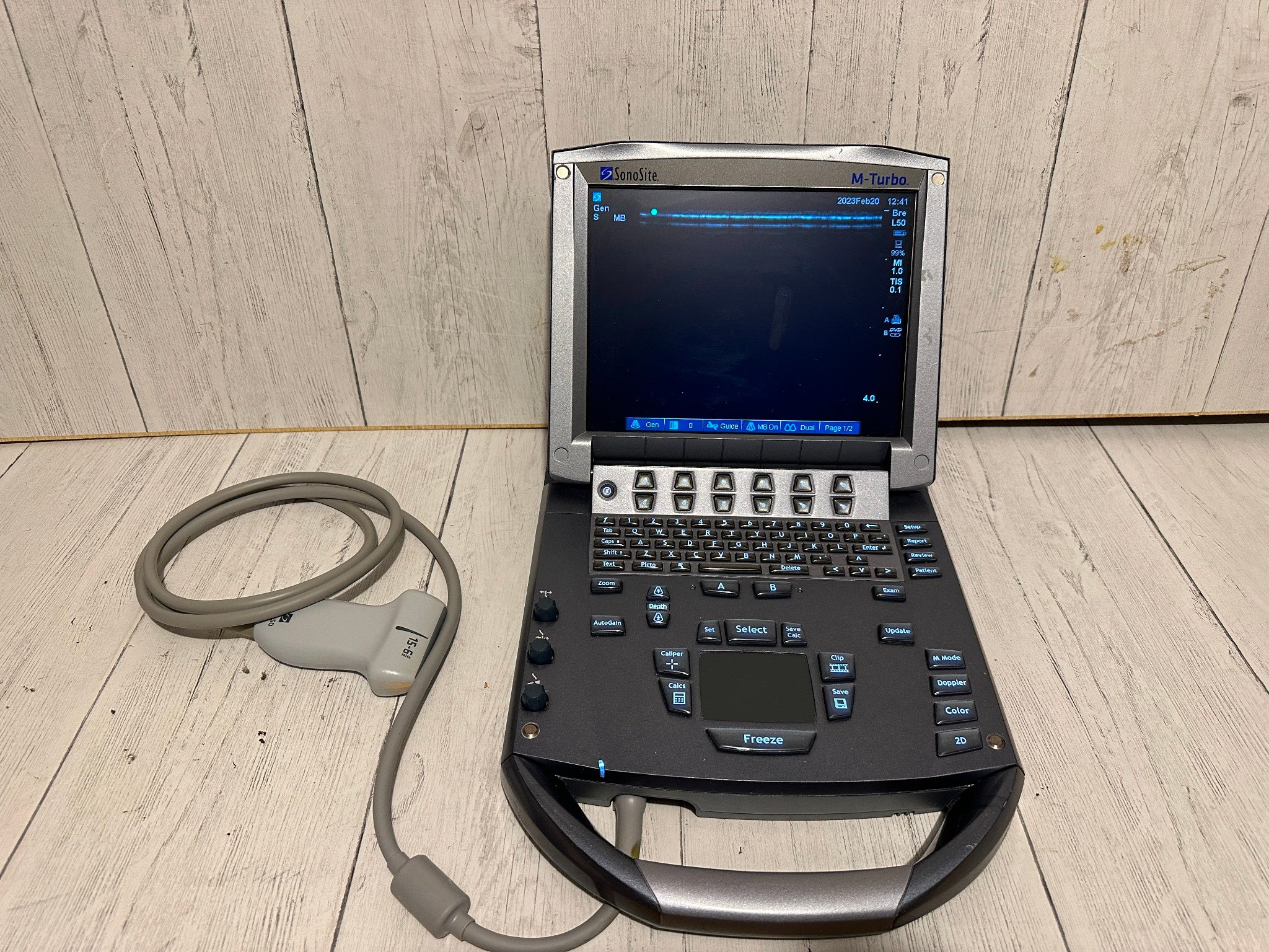 SonoSite M-Turbo Portable Ultrasound 2010 with Mini Dock Station DIAGNOSTIC ULTRASOUND MACHINES FOR SALE