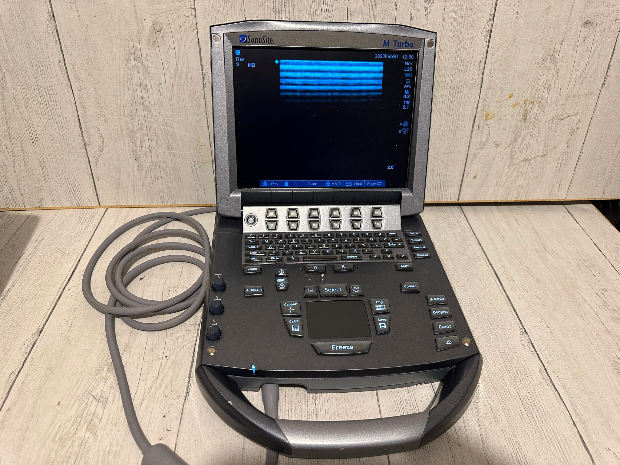 SonoSite M-Turbo Portable Ultrasound 2009 with Mini Dock Station DIAGNOSTIC ULTRASOUND MACHINES FOR SALE
