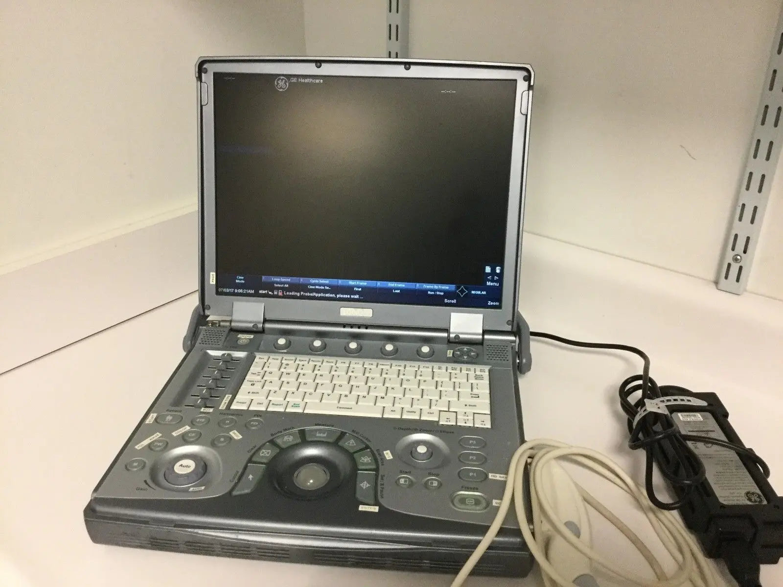 GE Logiq E with 3S-RS Ultrasound Probe/Printer/External Multi DVD Rewritter DIAGNOSTIC ULTRASOUND MACHINES FOR SALE
