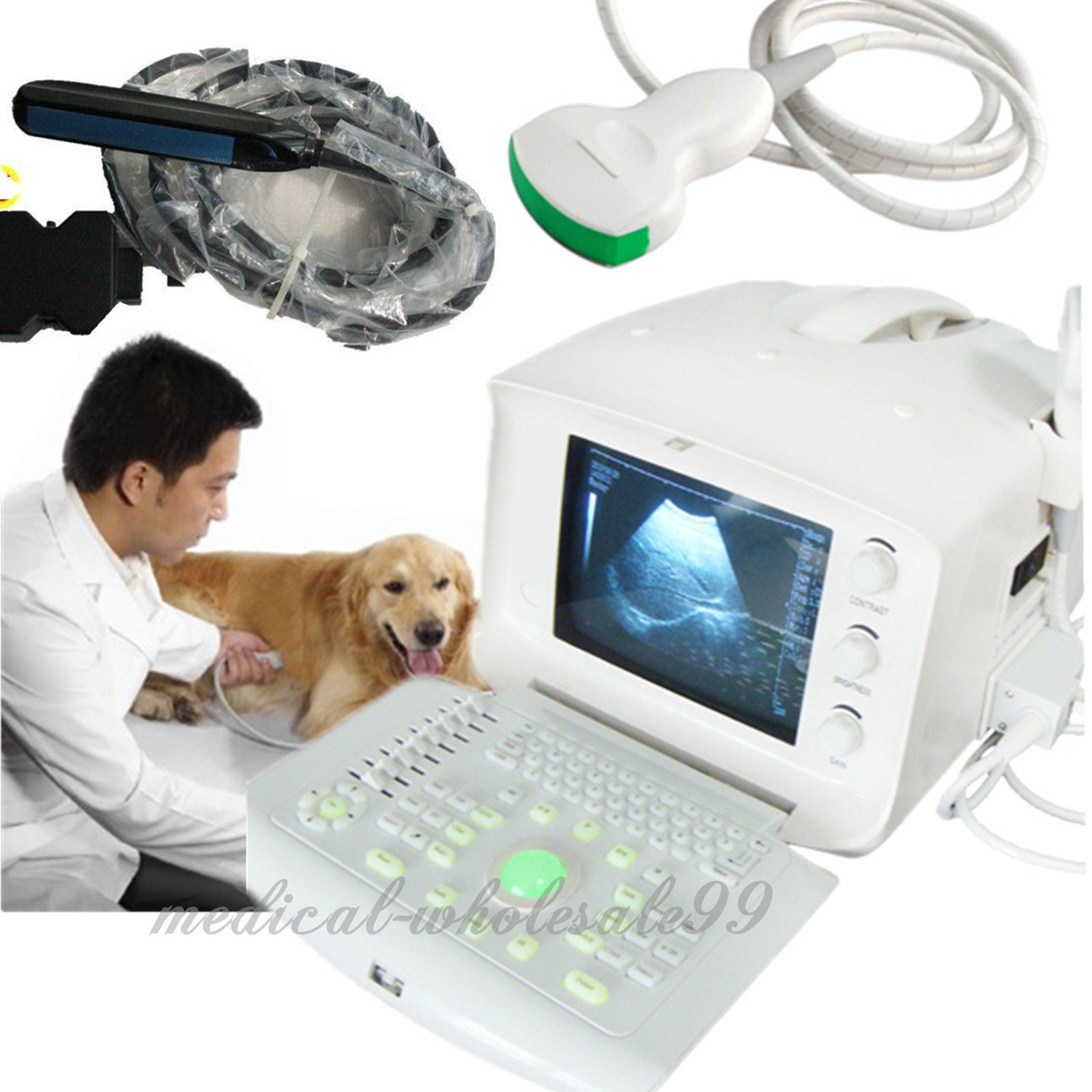 Veterinary Ultrasonic Machine Ultrasound Scanner Convex& Rectal 2 Probe & 3D 190891814692 DIAGNOSTIC ULTRASOUND MACHINES FOR SALE