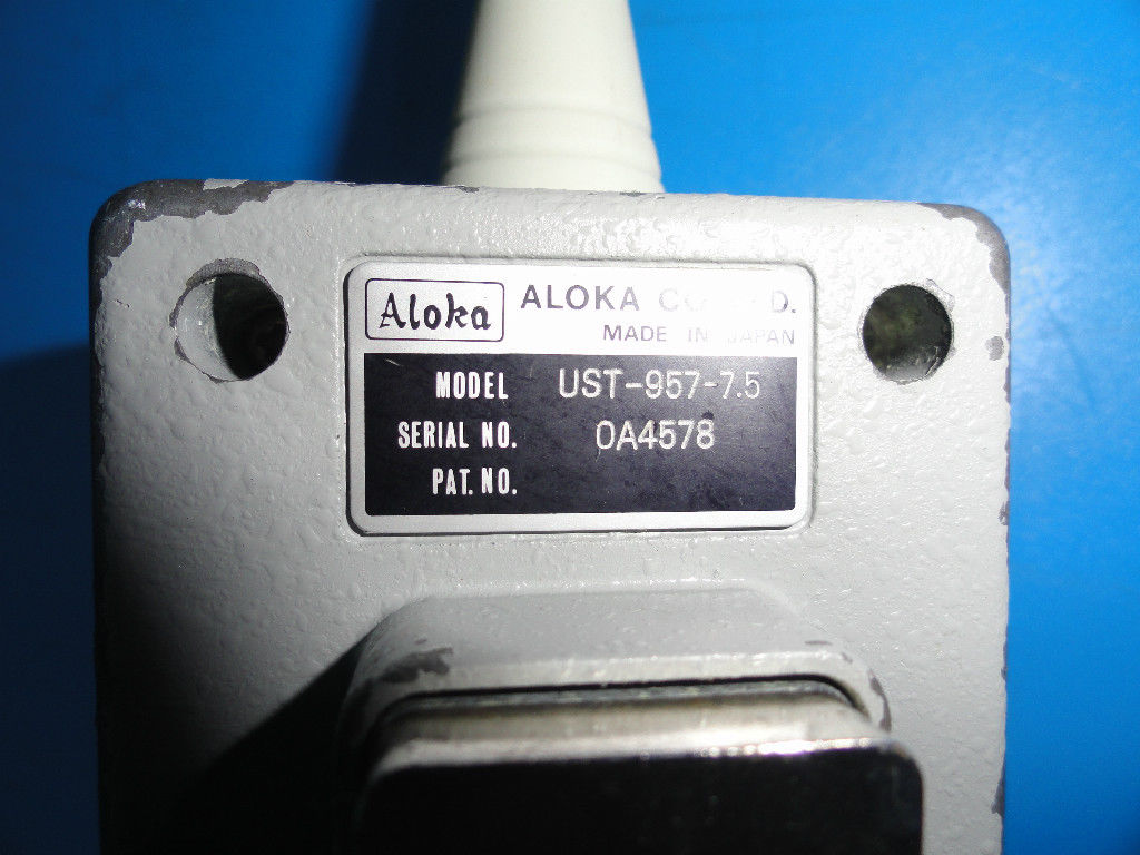Aloka UST-957-7.5 7.5 MHz Ultrasound Probe Transducer (3346) DIAGNOSTIC ULTRASOUND MACHINES FOR SALE