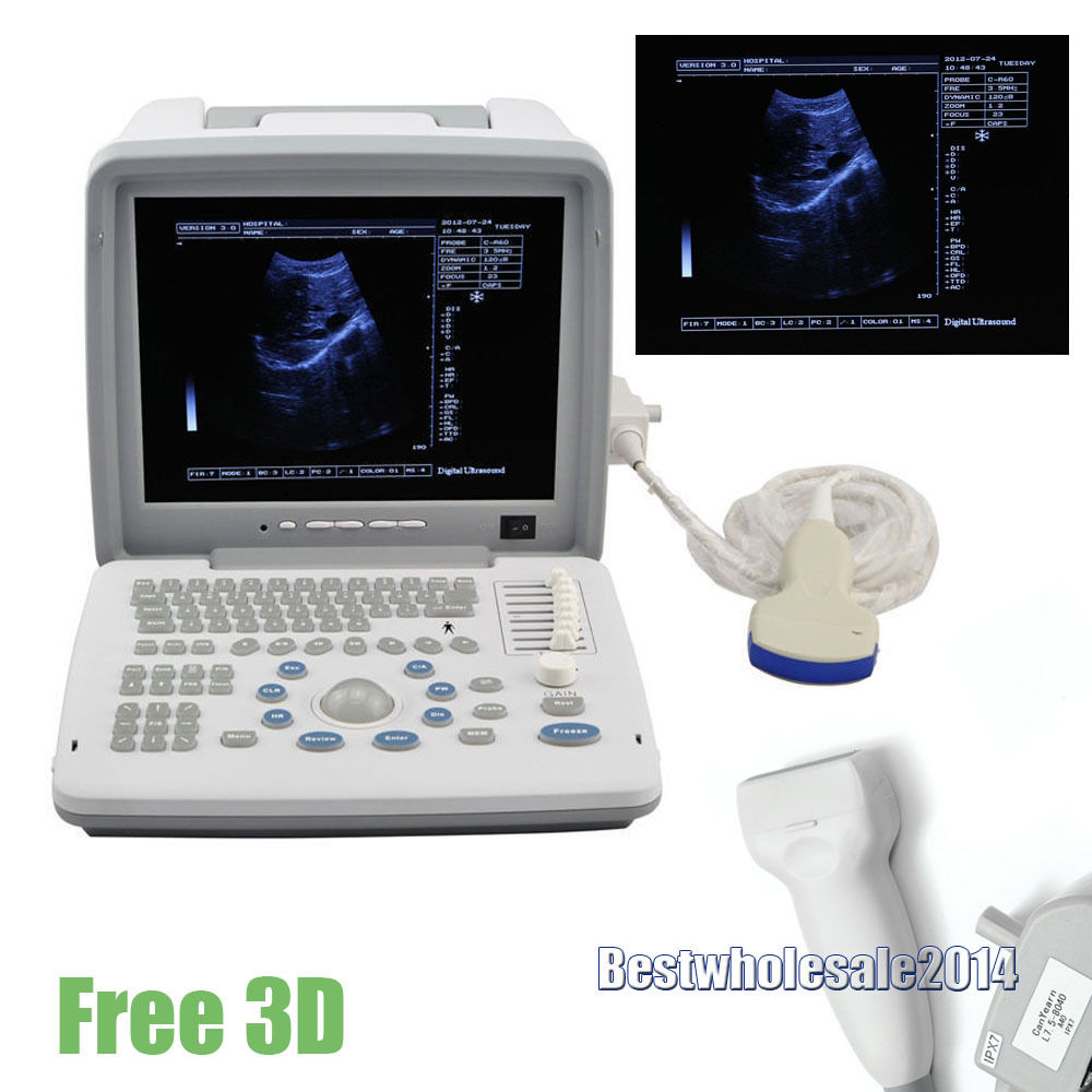 Professional Full Digital Portable Ultrasound Scanner Convex Linear 2Probes 3D 190891754998 DIAGNOSTIC ULTRASOUND MACHINES FOR SALE