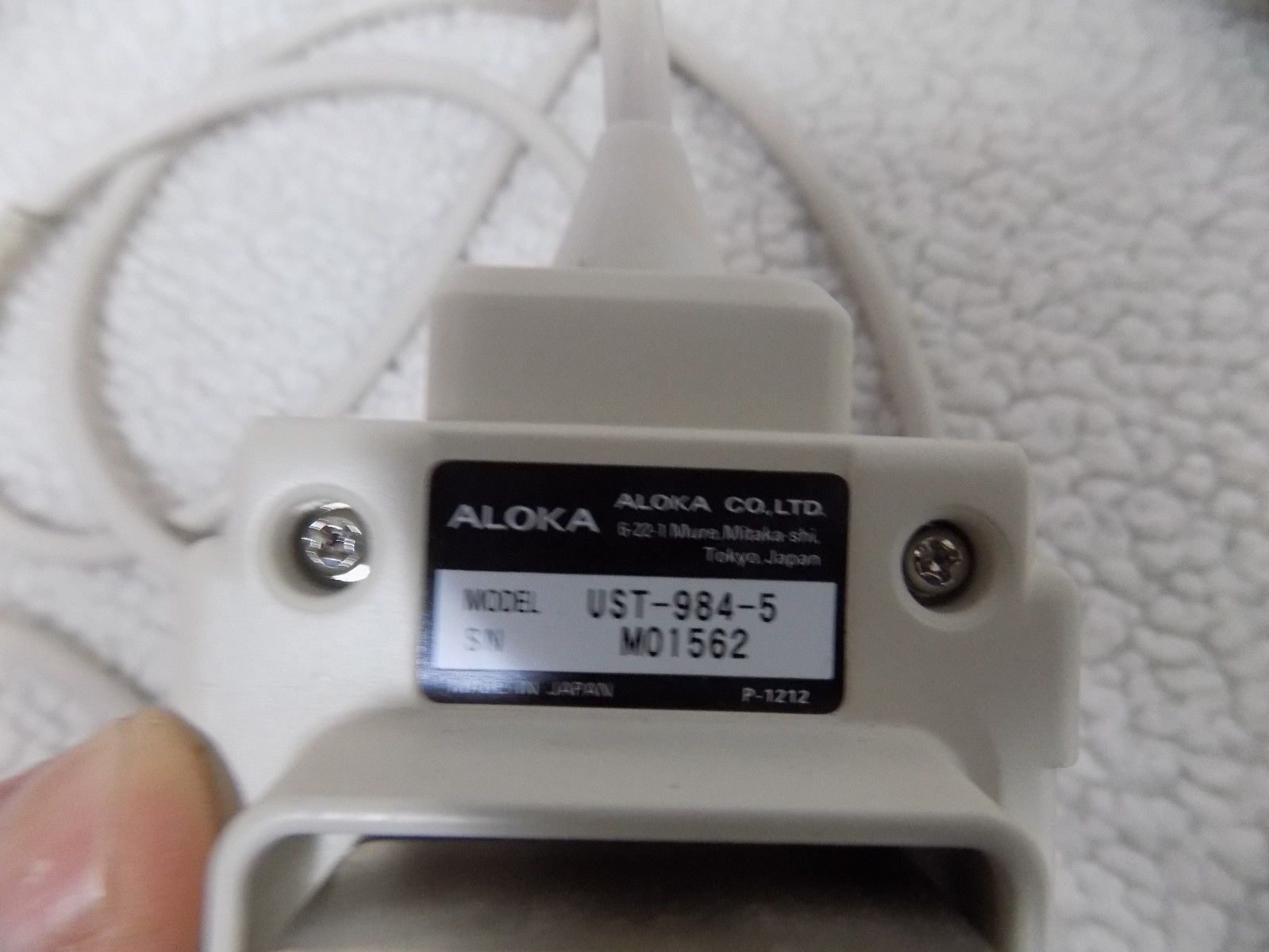 Aloka ust-984-5 Ultrasound Probe / Transducer PLEASE READ ENTIRE LISTING DIAGNOSTIC ULTRASOUND MACHINES FOR SALE