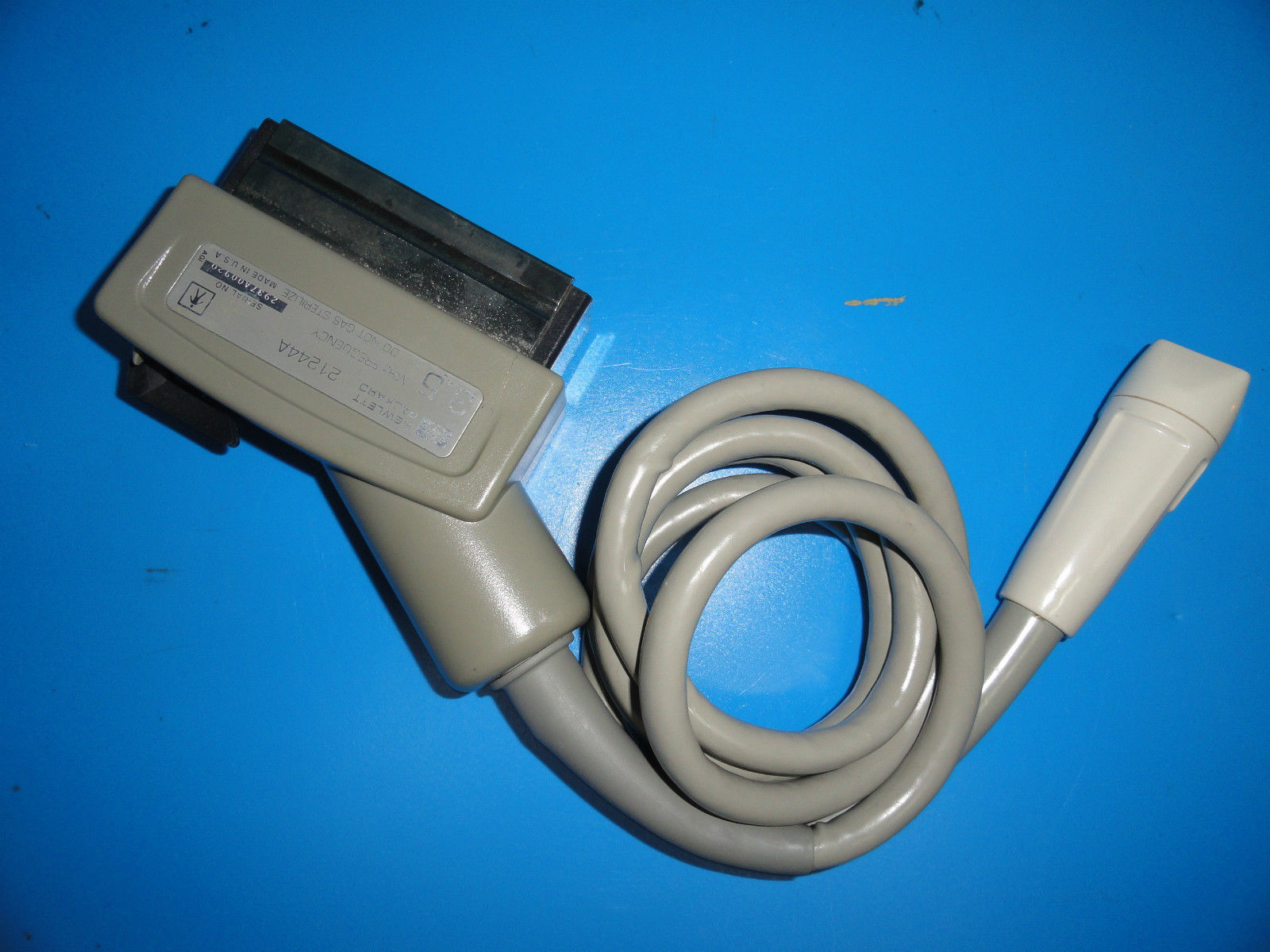 HP 21244A 3.5MHz Phased Array Sector Probe For HP 1000, 1500 & 2000 (3516) DIAGNOSTIC ULTRASOUND MACHINES FOR SALE