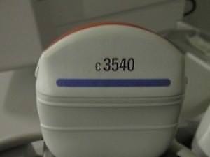 a close up of a white object on a table