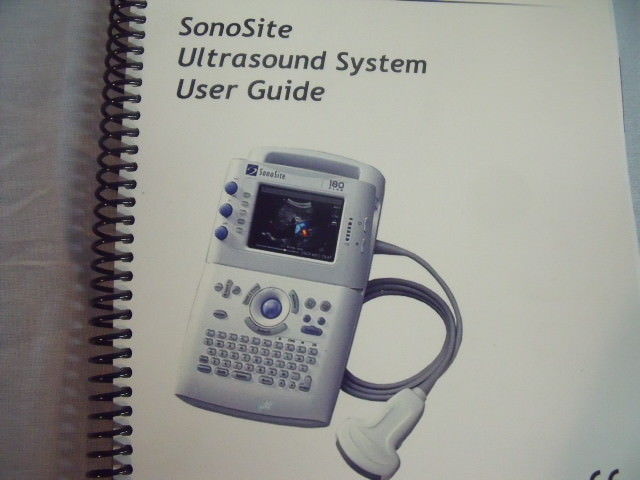 Sonosite Ultra Sound System User Guide and Supplement User Guide ! L5 DIAGNOSTIC ULTRASOUND MACHINES FOR SALE