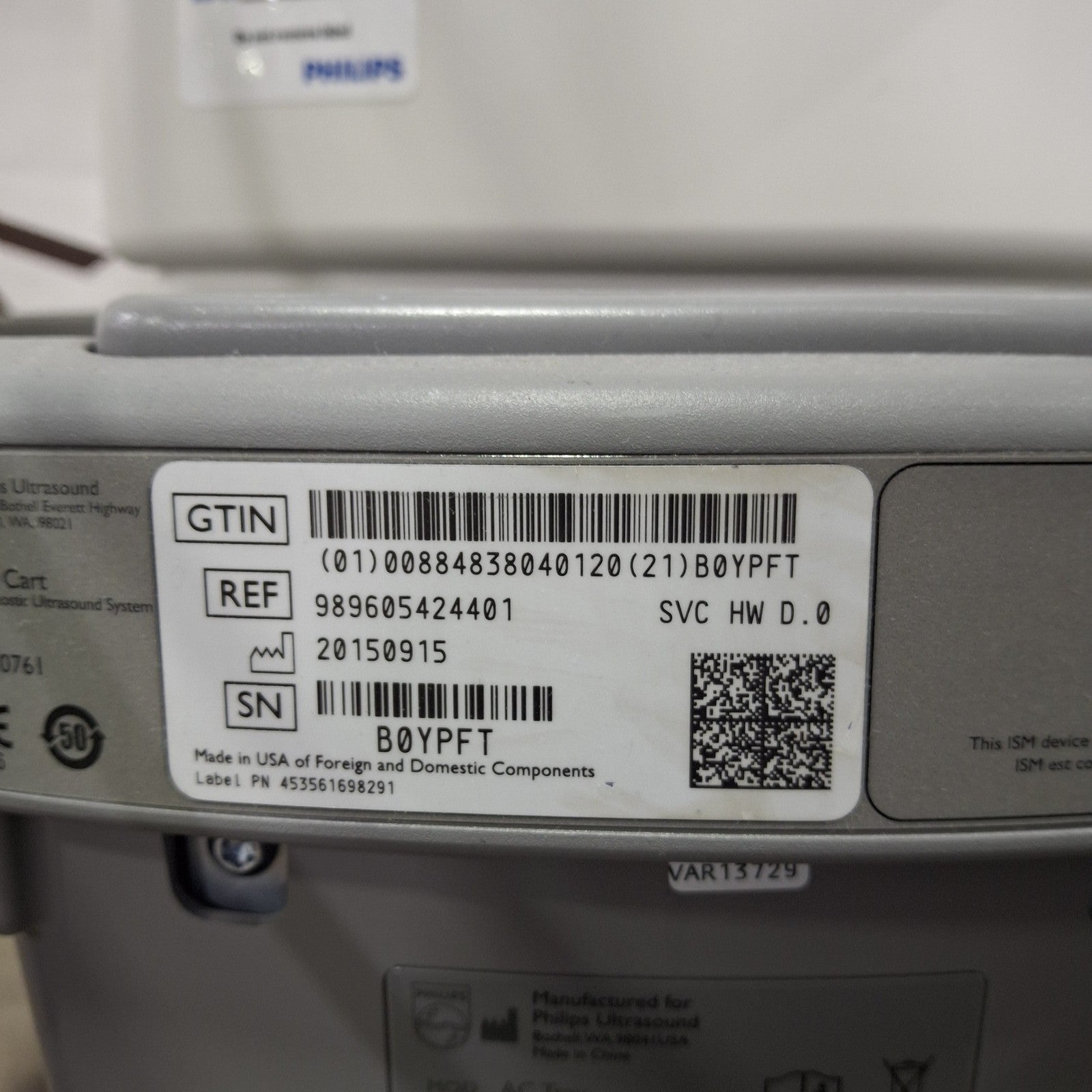 Philips CX Ultrasound Cart