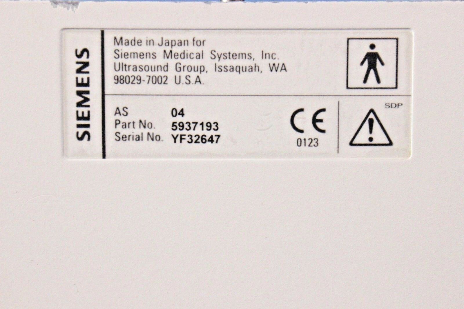 Siemens 6.5EV13 Ultrasound Transducer Ultrasound Probe with Warranty DIAGNOSTIC ULTRASOUND MACHINES FOR SALE